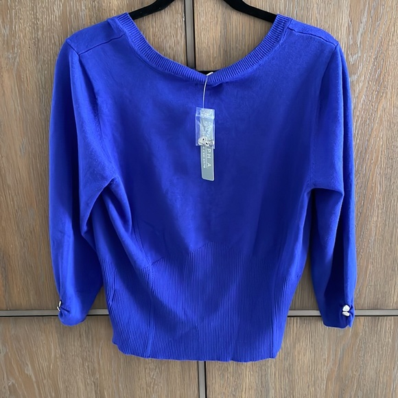 Joseph A button down, long sleeve crewneck sweater - Picture 3 of 7